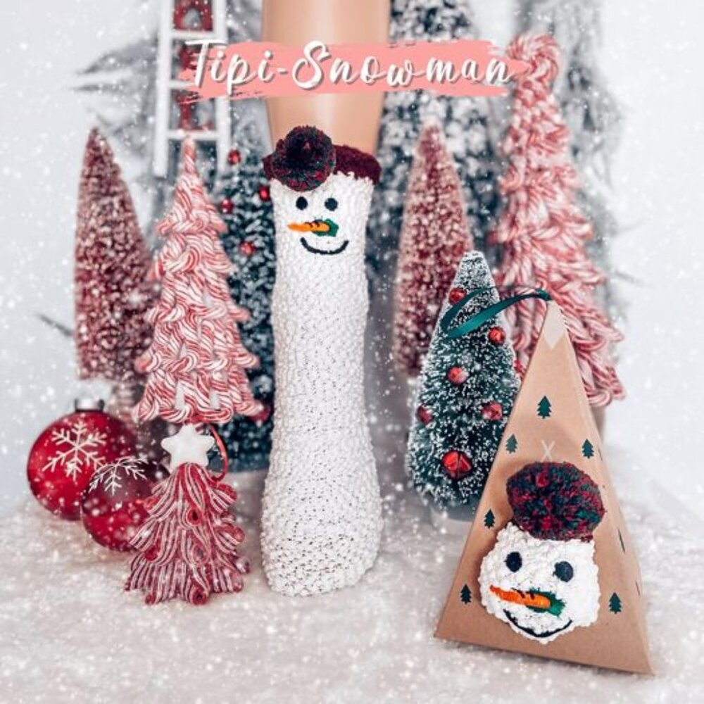 Tipi Snowman Socks